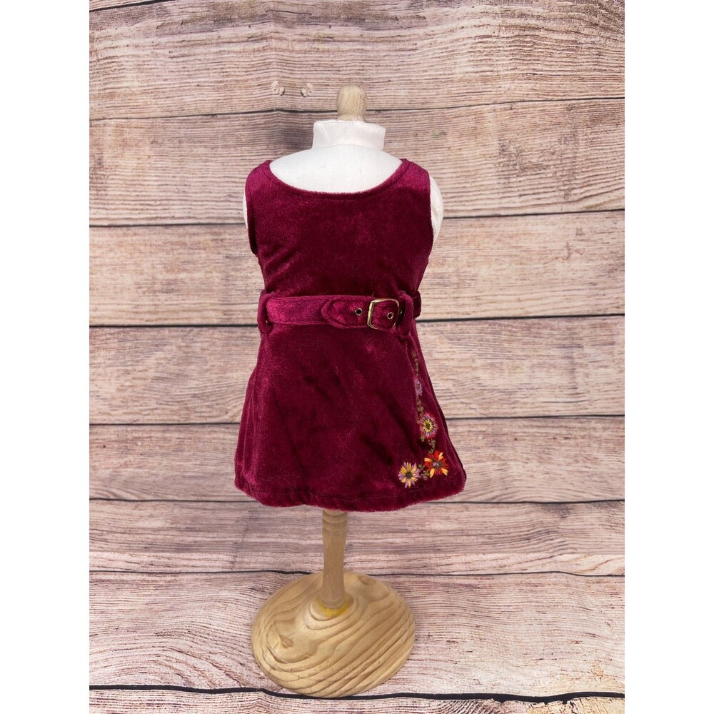 American Girl Doll Julie Red Velvet Christmas Jumper Dress